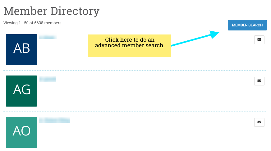 Advanced Member Search
